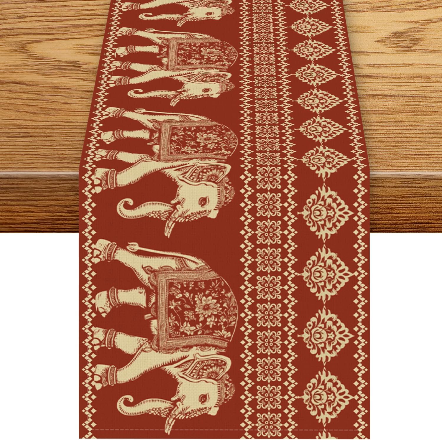 Red Elephant Print