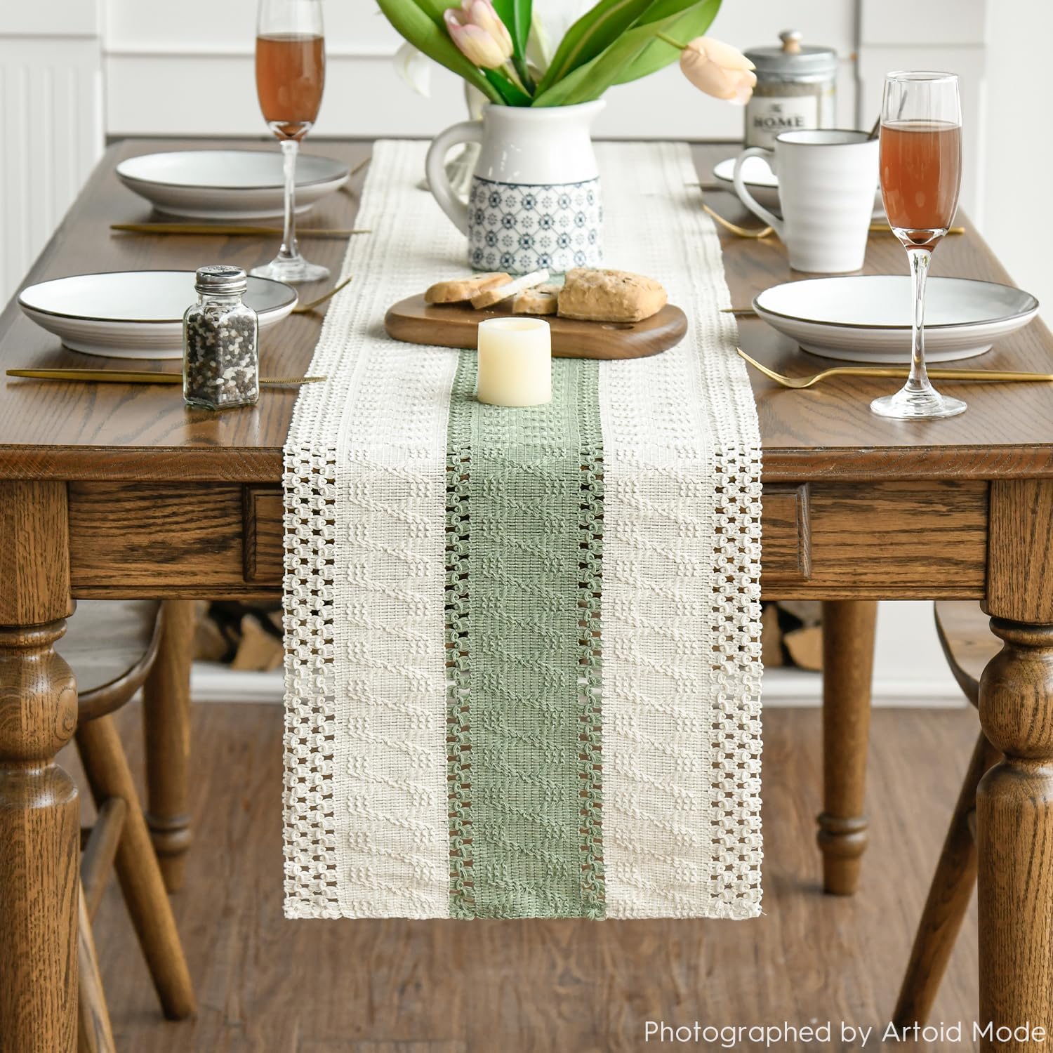 Woven Cotton Table - Hình 2