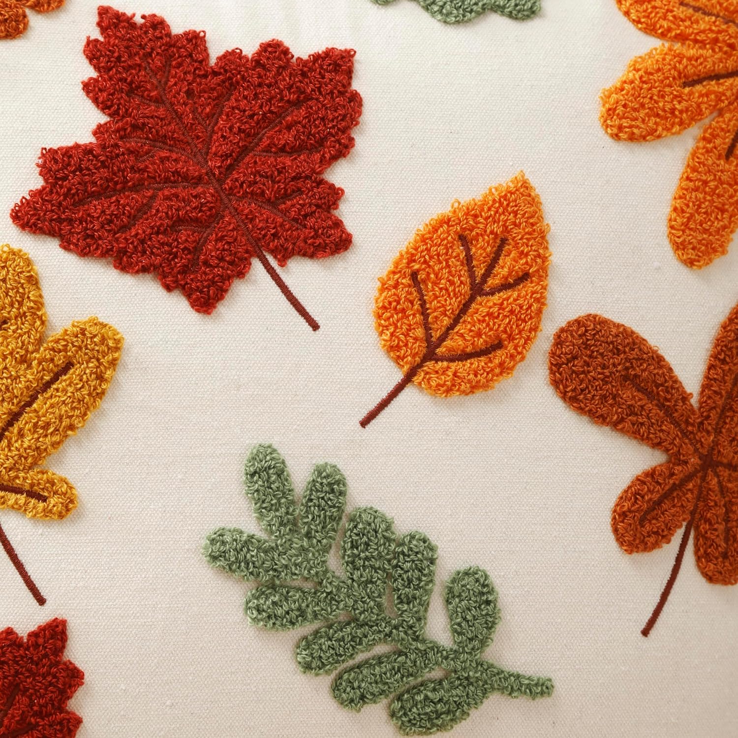Autumn Embroidered Cushion - Hình 2