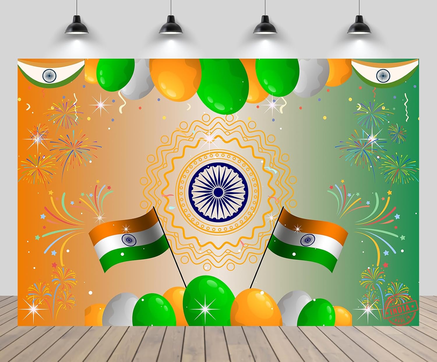 Polyester Indian Flag Festive
