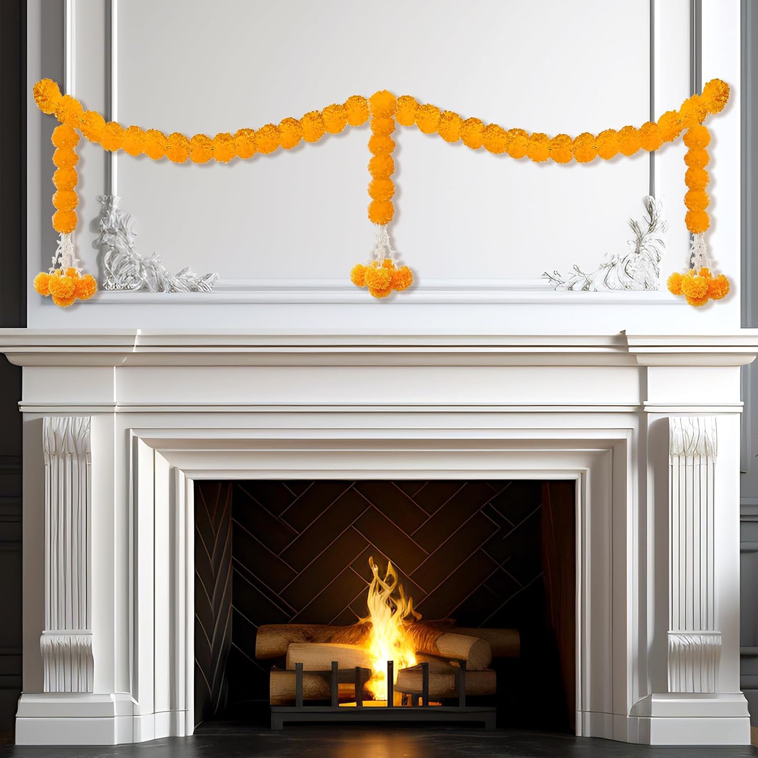 Faux Marigold Garland