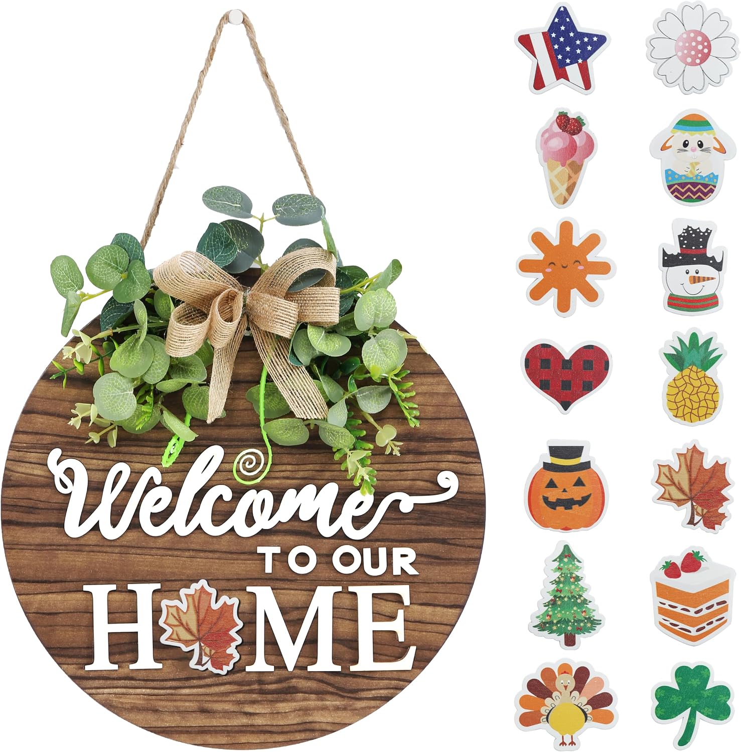 Wood Welcome Sign