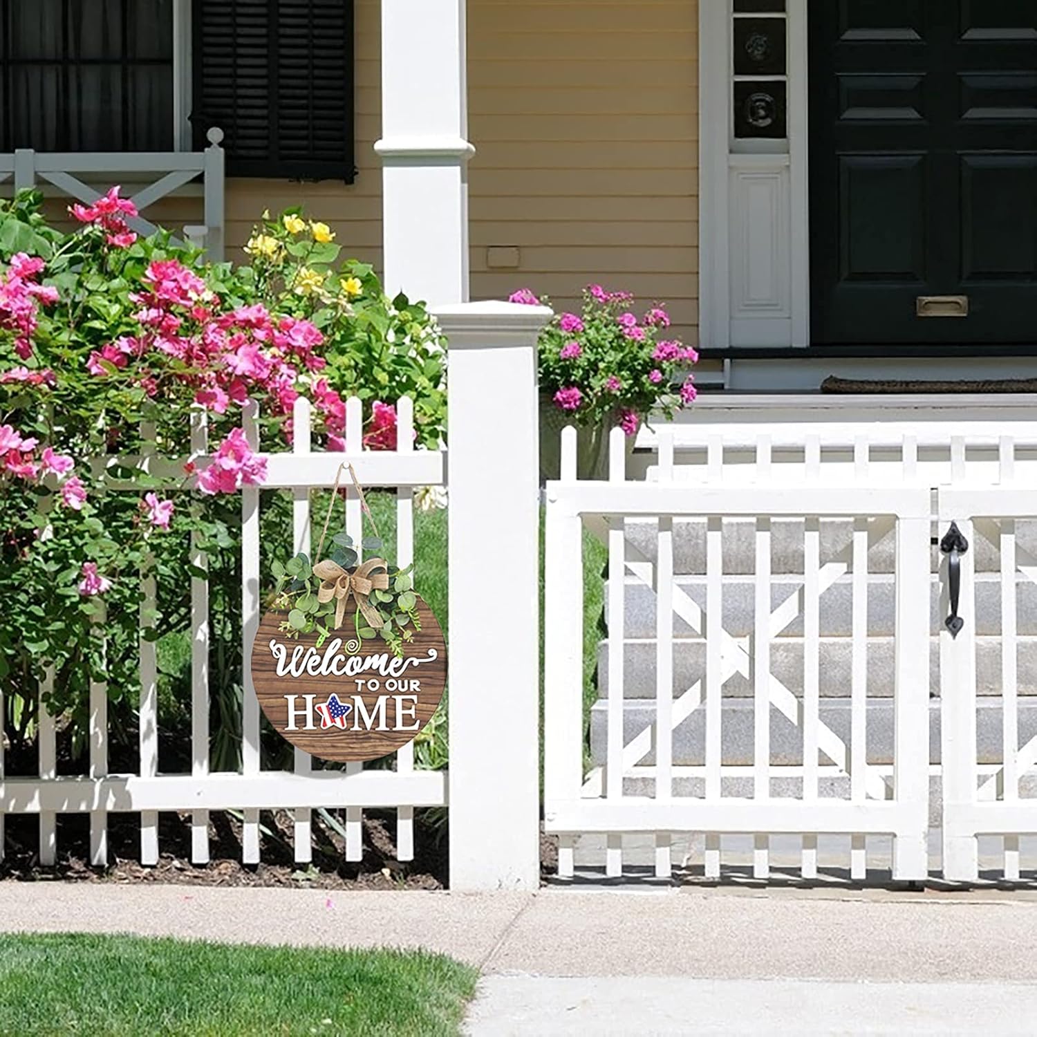 Wood Welcome Sign - Hình 2