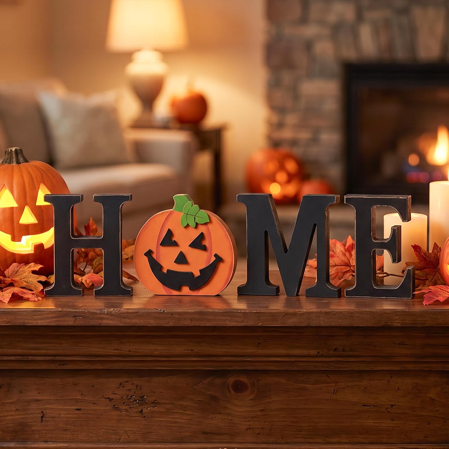 Wooden Home Sign - Hình 2