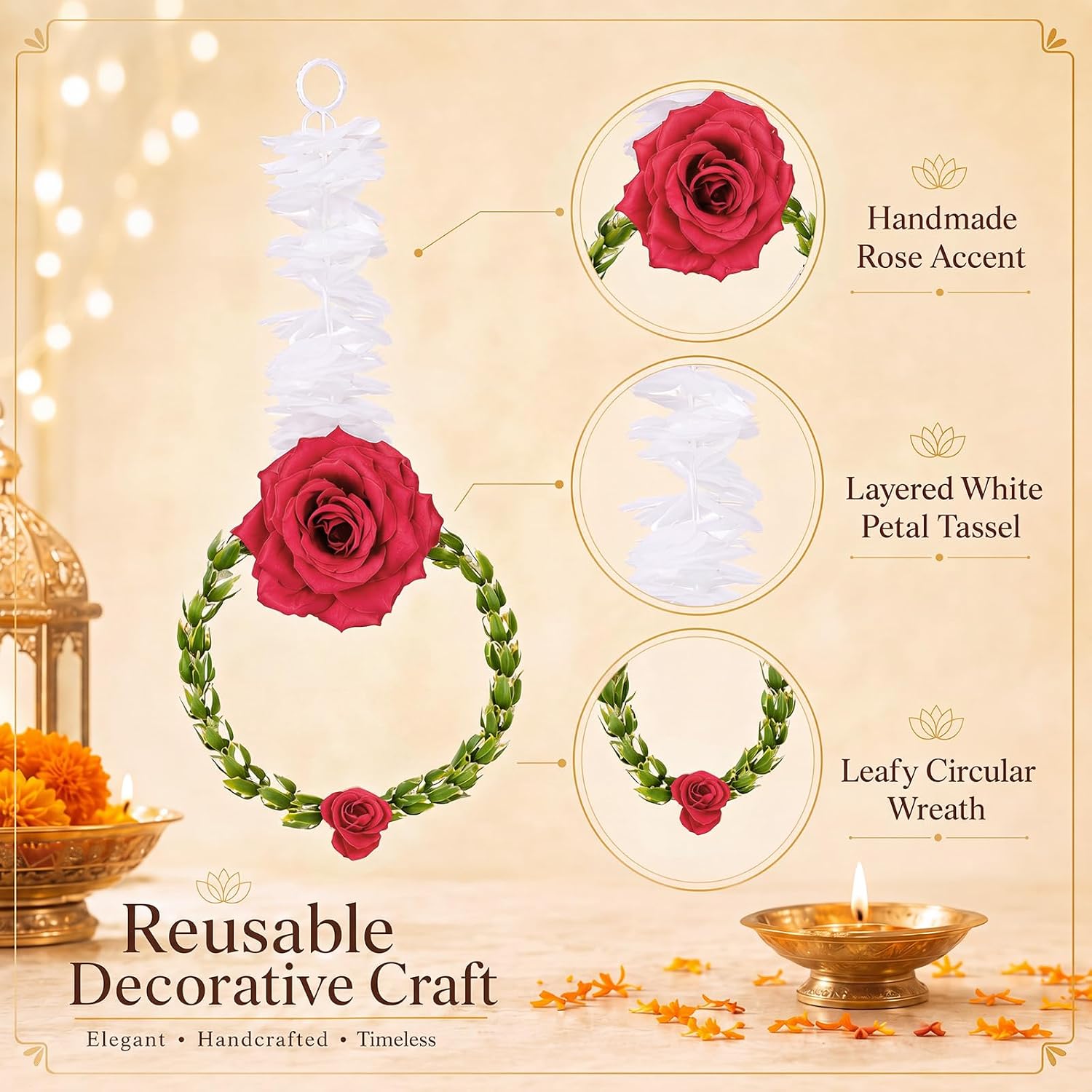 Artificial Rose Garlands - Hình 2