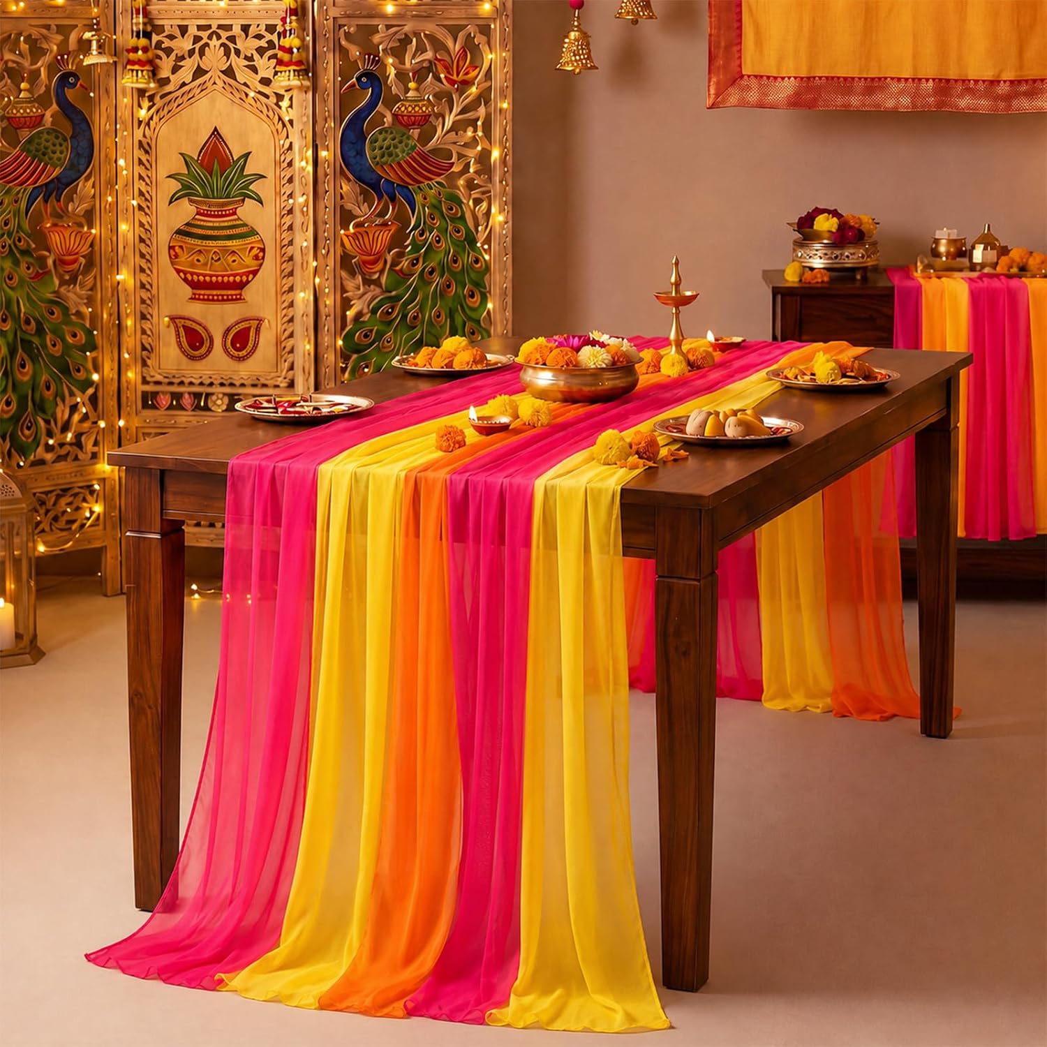 Rainbow Chiffon Table - Hình 5