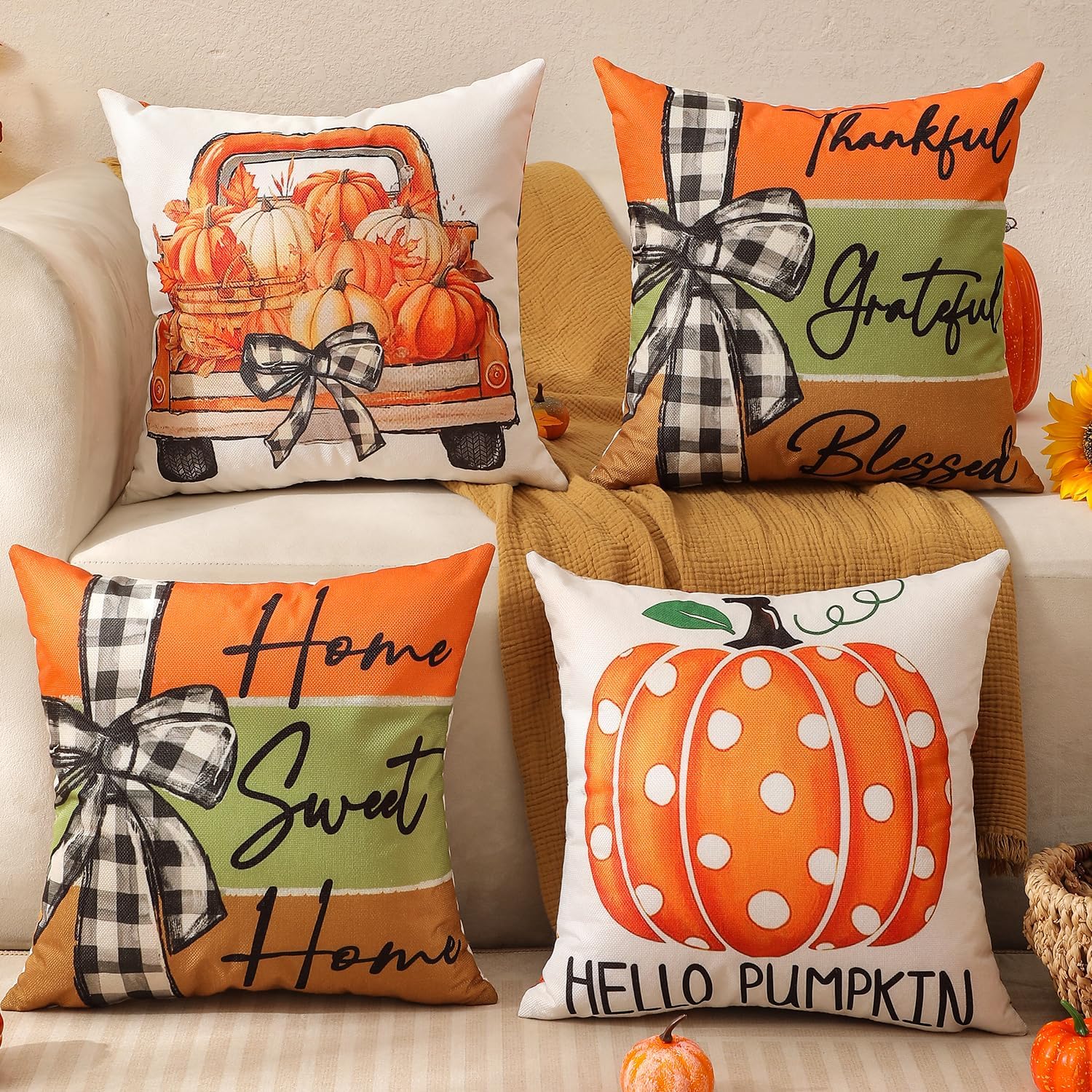 Piece Festive Pumpkin