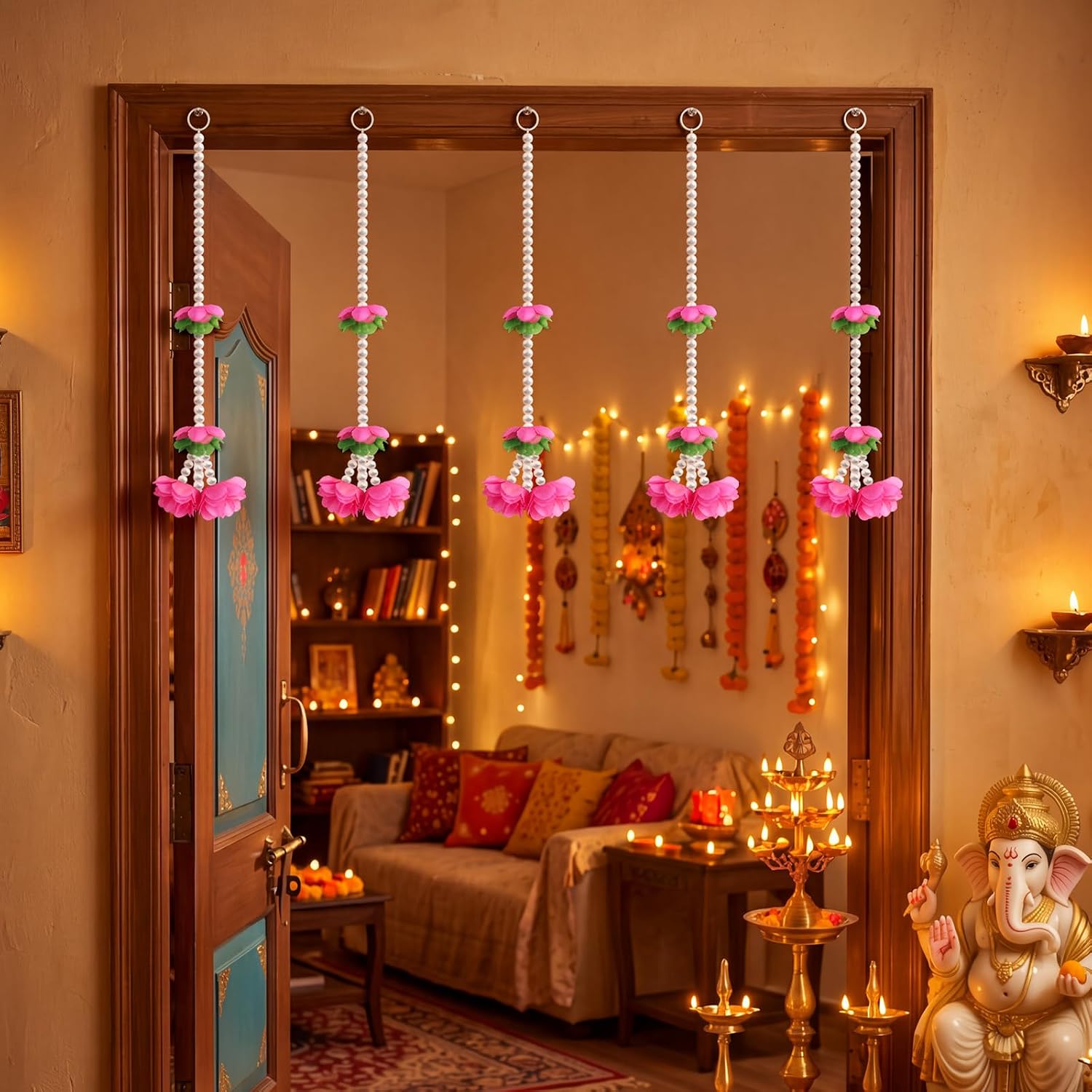 Faux Jasmine Garland - Hình 2